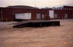 Old loading ramp and warehouse buildings